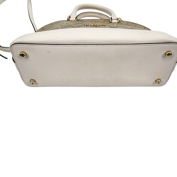 Coach Mini Sierra Satchel In Signature Canvas Gold Light Khaki Chalk - Picture 4 of 5